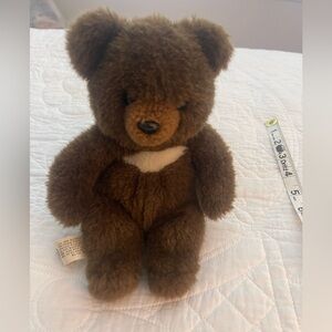 Vintage Sun & Stars Stuffed Brown Bear 1982 Item 1019